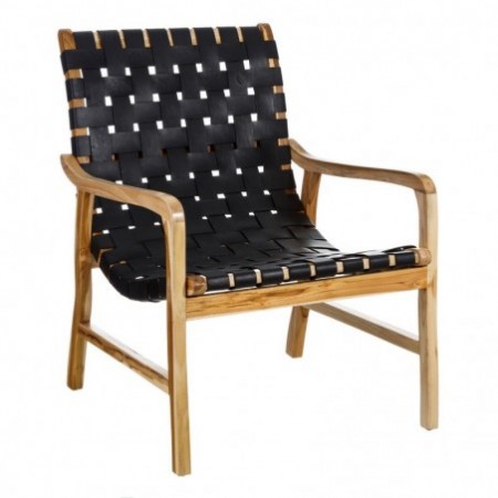 SILLÓN NEGRO MADERA...